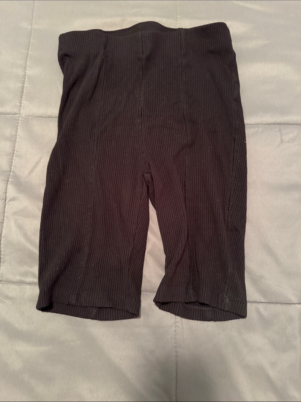 Juicy Couture women’s Black Ribbed Bicycle Shorts